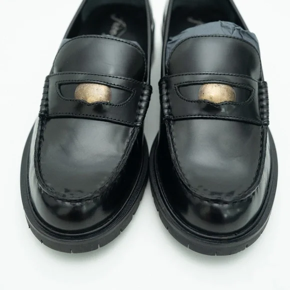 Free People. New! Liv Penny Loafers. - Picture 2 of 13